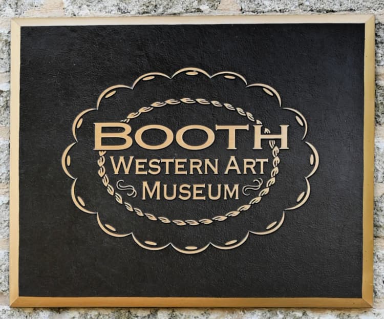 booth western art museum my home and travels welcome sign