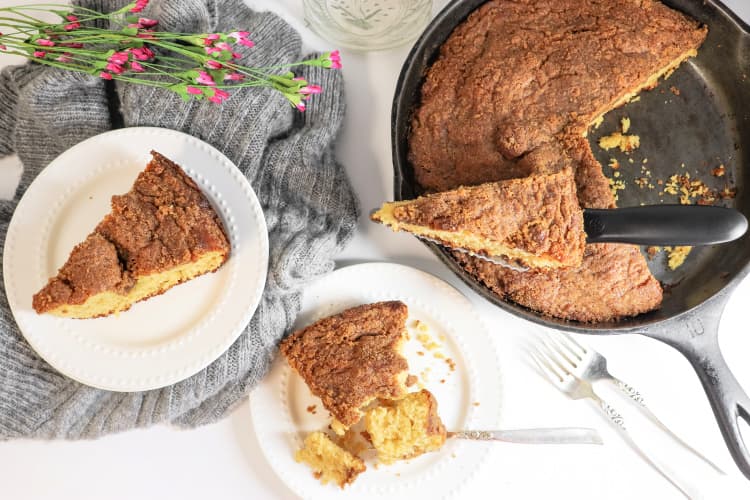 cast iron skillet coffee cake my home and travels ready to serve