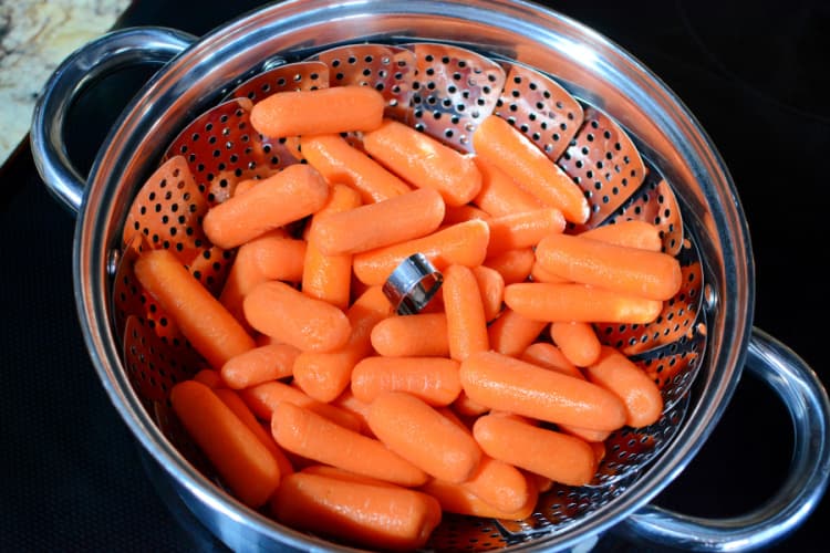 orange glazed carrots my home and travels steaming basket