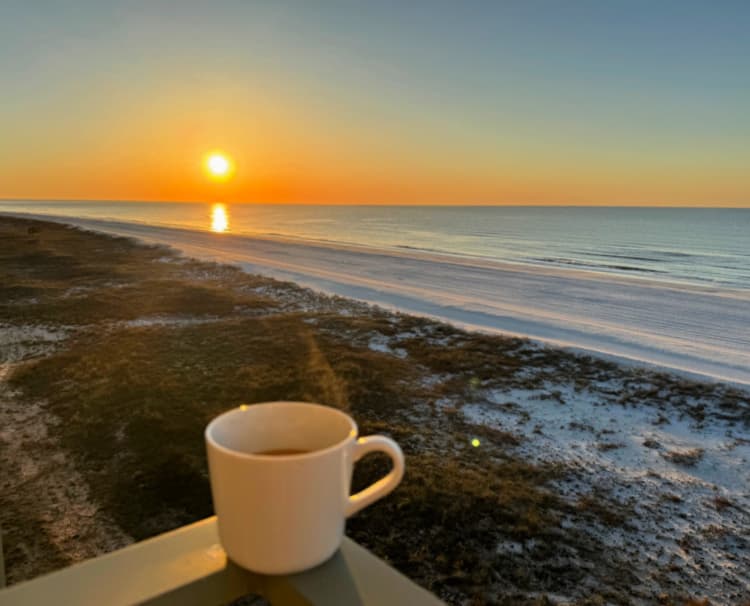 the-lodge-gulf-state-park-my-home-and-travels coffee balcony sunrise