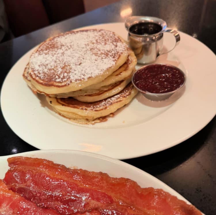 the-otis-hotel-austin-my-home-and-travels-pancakes and bacon