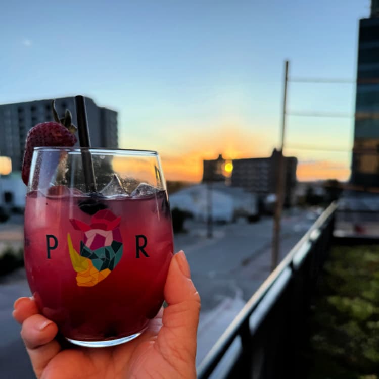 cambria-downtown-denver-my-home-and-travels- sunset drink