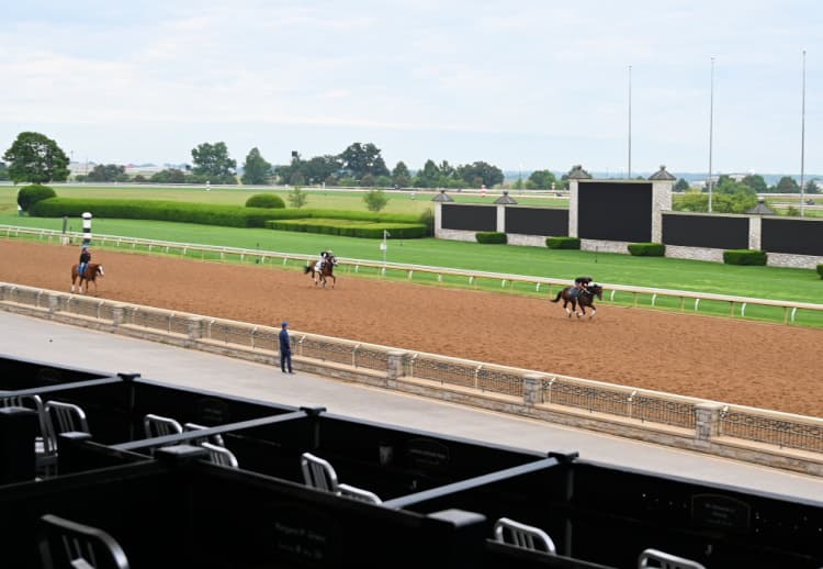 keeneland-race-track-workouts-my-home-and-travels-around-track horses