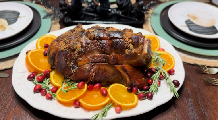 brown-sugar-and-bourbon-glazed-ham-my-home-and-travels-ham-on-platte