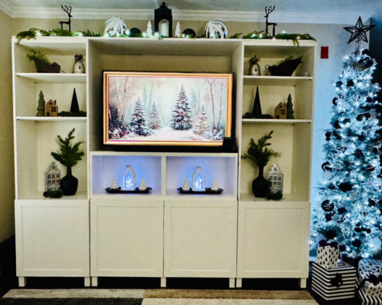 minimalist-black-and-white-christmas-my-home-and-travels entertainment center