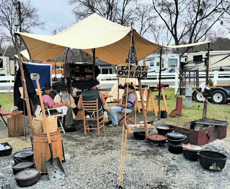 chuckwagon cookoff pigeon forge my home and travels camp set up