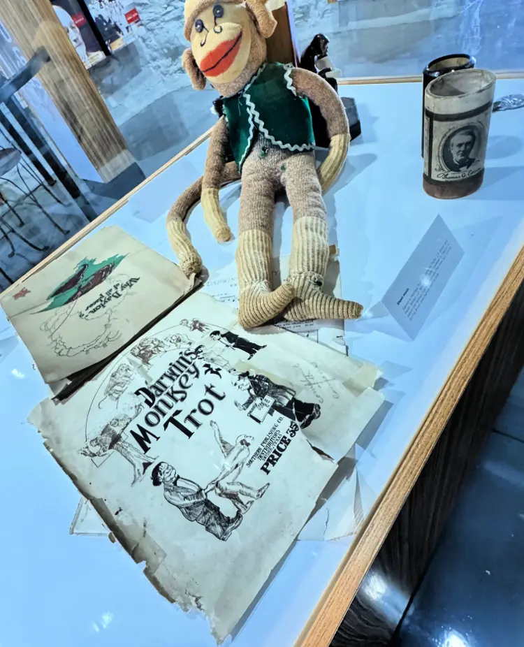 rhea-heritage-scopes-trial-museum-dayton-tn-my-home-and-travels-monkeys on display