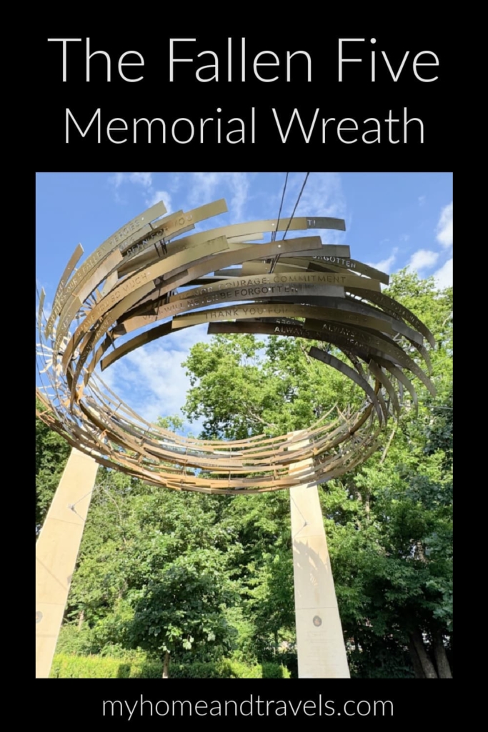 fallen five wreath of honor my home and travels  pinterest image